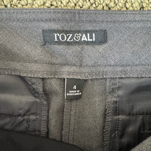 Roz & Ali Secret Agent Pull On Tummy Control Pants US Women's 4 - Picture 3 of 7